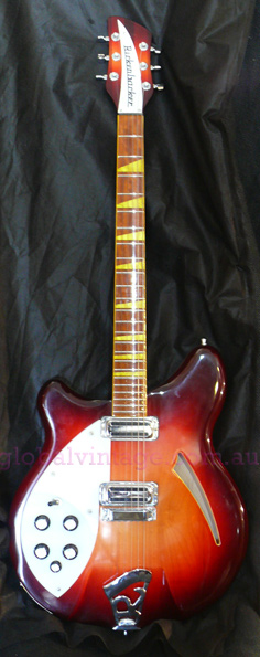 ~SOLD~Rickenbacker U.S.A. model 360 LEFTY AmberGlo